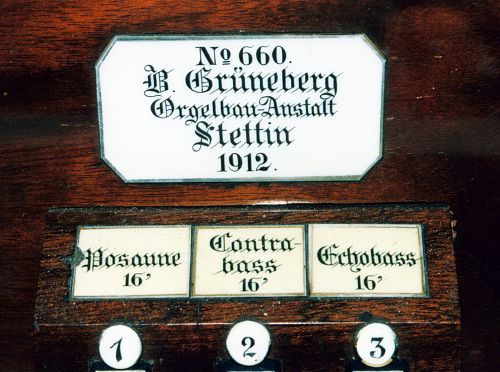Tabliczka organmistrza