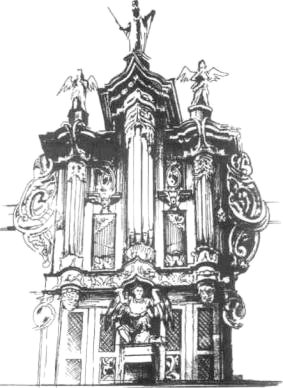 Szkic XVII-wiecznych organów