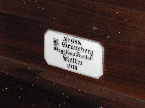 Tabliczka organmistrza