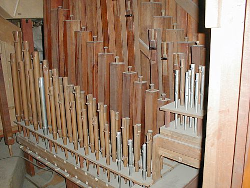 Wnętrze szafy organowej