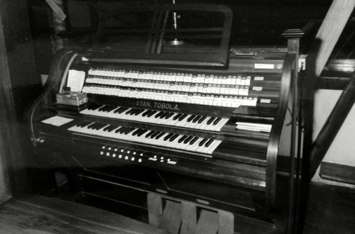 Stół gry organów S. Toboli z lat 20. XX w. (stan w 1982 r.)