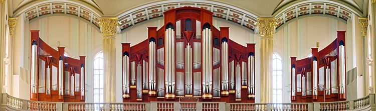 widok ogólny chóru organowego