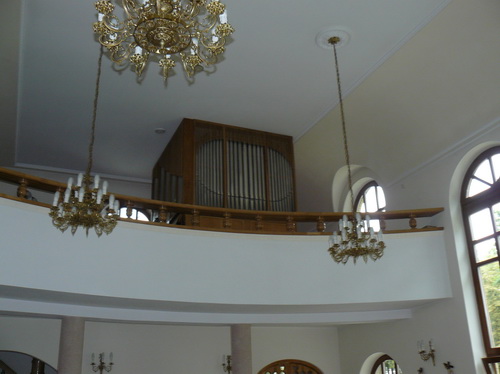 Ogólny widok chóru muzycznego i organów