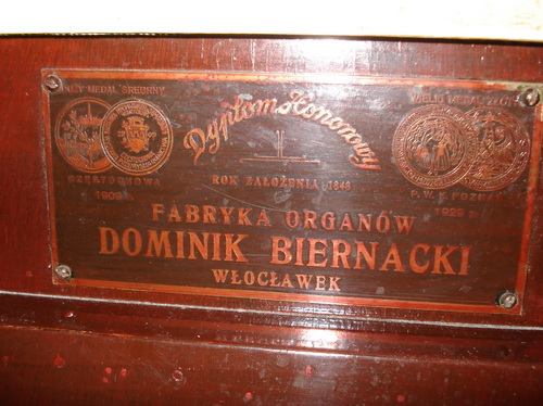 Sygnatura organmistrza