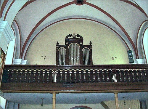 ogólny widok chóru muzycznego i prospektu