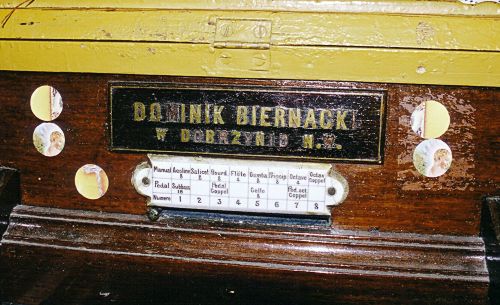 Tabliczka organmistrza