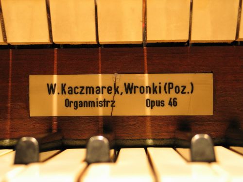 Tabliczka organmistrza