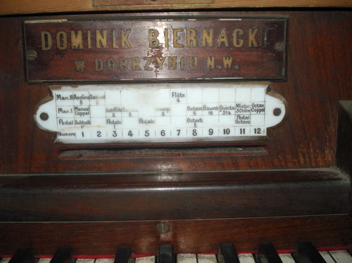 Tabliczka organmistrza